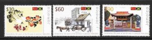 JAMAICA SG1069/71 2004 CHINESE POPULATION IN JAMAICA MNH