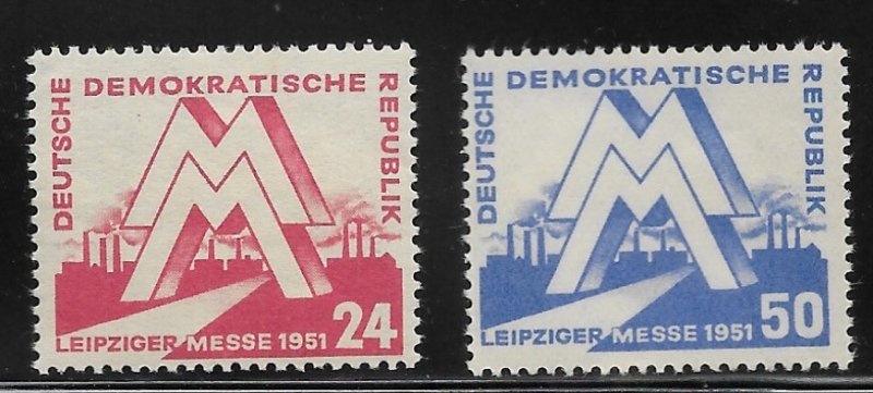 Germany DDR - Scott #78-79  - VF - Mint Never Hinged (NH)