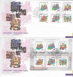 SINGAPORE 1999 SG 991/6 + MS 997 USED