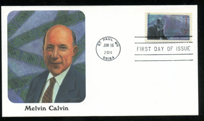 US 4541 American Scientist - Melvin Calvin UA Fleetwood cachet FDC