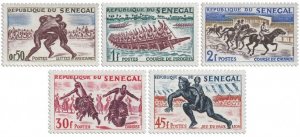 SENEGAL - 1961 - Local Sports - Perf 5v Set - Mint Never Hinged