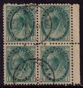 Canada  #   75  Used  VF CDS block of 4