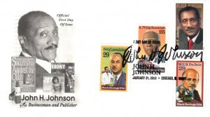 #4624 John H. Johnson Combo Artcraft FDC