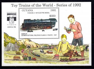 Guyana 1992 Model Trains Mint MNH Miniature Sheet SC 2628