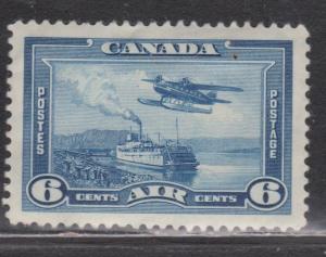 CANADA Scott # C6 MHH - Airplane & Ferry Heavy Hinge