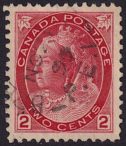 Canada - 1899 - Scott #77 - used - BREADALBANE P.E.I. split ring pmk