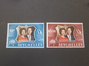 Seychelles 1972 Sc 309-10 set MH