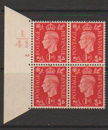 GB George VI  SG 463 Control I41 Cyl 48