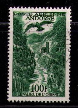 ANDORRA FRENCH Sc# C2 USED FVF East Branch of Valira River