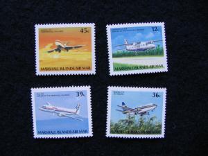 Marshall Islands – 1989 – Set of 4X Aircraft – SC# C22 – C25
