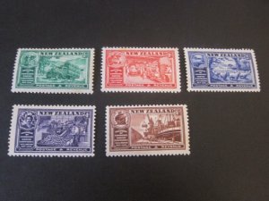 New Zealand 1936 Sc 218-22 MNG