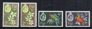 Fiji 1962-67 2 x 2 shades 4s and 5s MH