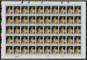 1996 Madonna Paolo de Matteis Sc 3107 MNH 32¢ water-activated sheet of 50