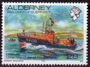 ZAYIX Alderney 46 MNH Lifeboat Ships 092023S49M