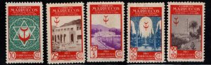 Spanish Morocco Scott  260-261, B14-B16 MH*set