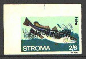 Stroma 1969 Fish 2s6d (Hake) imperf single with 'Europa 1...