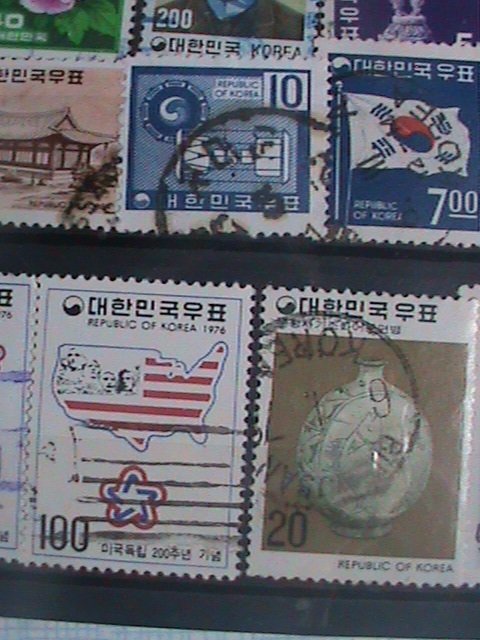 ​KOREA STAMP: 1960-VERY OLD MINT & USED 20 DIFFERENT STAMPS #10453-VF