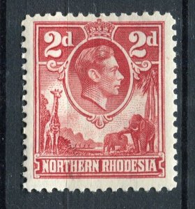 N.RHODESIA; 1938 early GVI pictorial issue Mint hinged Shade of 2d. value