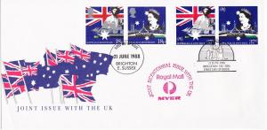 Great Britain 1223a 1225a Set FDC Australian Bicentennial (B)