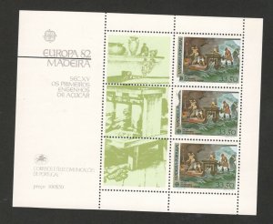 PORTUGAL , MADEIRA-MINT BLOCK-EUROPA CEPT-1982.