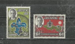 Jamaica Scott catalogue # 150-151 Mint NH