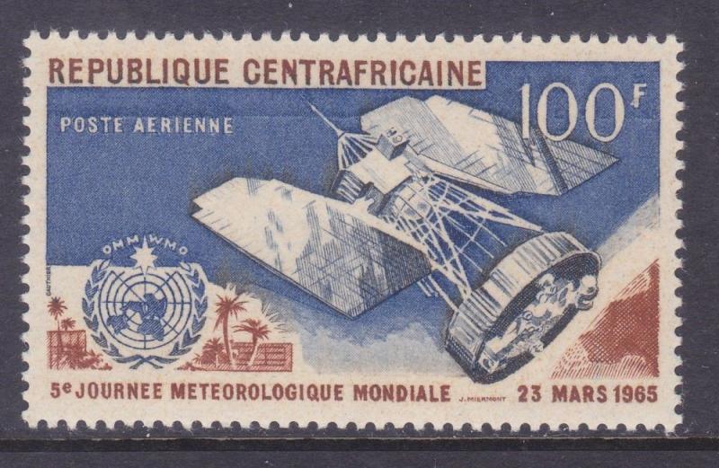 Central African Republic C27 MNH 1965 Nimbus Weather Satellite Meteorological 