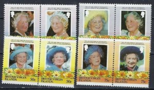 British Virgin Is 509a-16a MNH 1985 Queen Mother Birthday