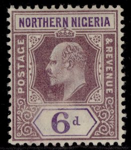 NORTHERN NIGERIA EDVII SG15, 6d dull purple & violet, M MINT. Cat £20.