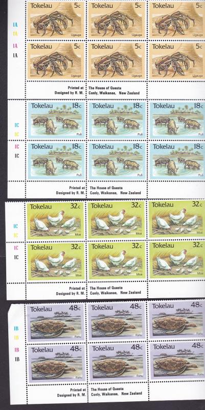 Tokelau small lot of singles & blocks (plate or value)