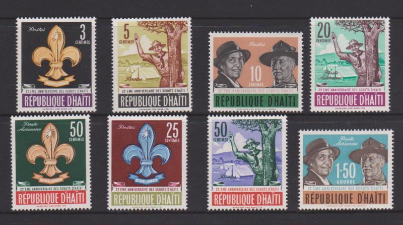 Haiti Scouts Sc#491-495,C193-195 MNH