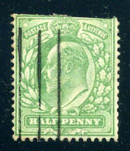 Great Britain - Scott #143 - Edward VII - 1904 1/2p - Used