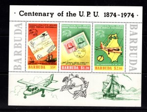 Barbuda #169a  (1974 UPU sheet )  VFMNH  CV $1.90