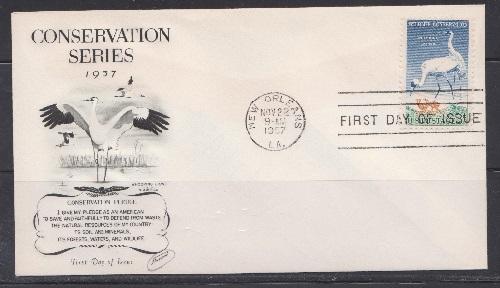 1098 Wildlife Conservation Unaddressed Fleetwood FDC