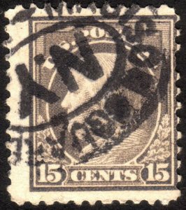 1917, US 15c, Franklin, Used, Sc 514