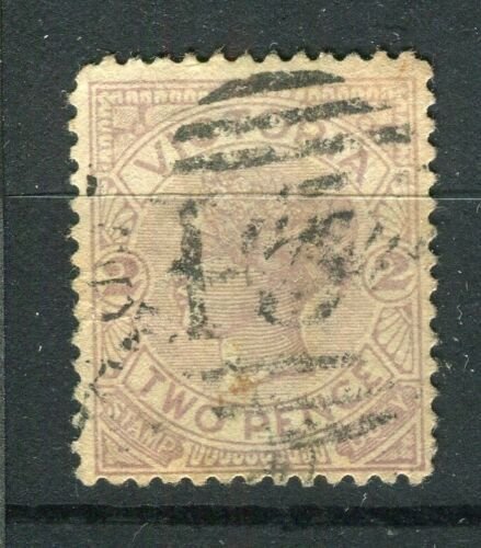 AUSTRALIA; VICTORIA 1880s early QV issue used 2d. value + POSTMARK 