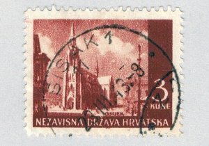 Croatia 36 Used Cathredral 1 1941 (BP85723)