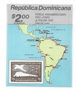 Dominican Republic 1987 Pan American Goodwill flight S/S Sc 1019 MNH C11