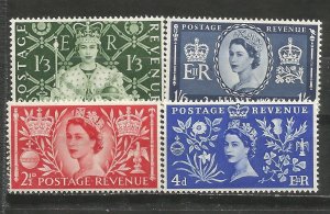 Great Britain 313-316 MNH