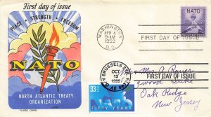 1008 & 3354 NATO - Fluegel dual FDC