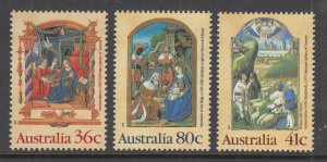 Australia 1159-1161 Christmas MNH VF