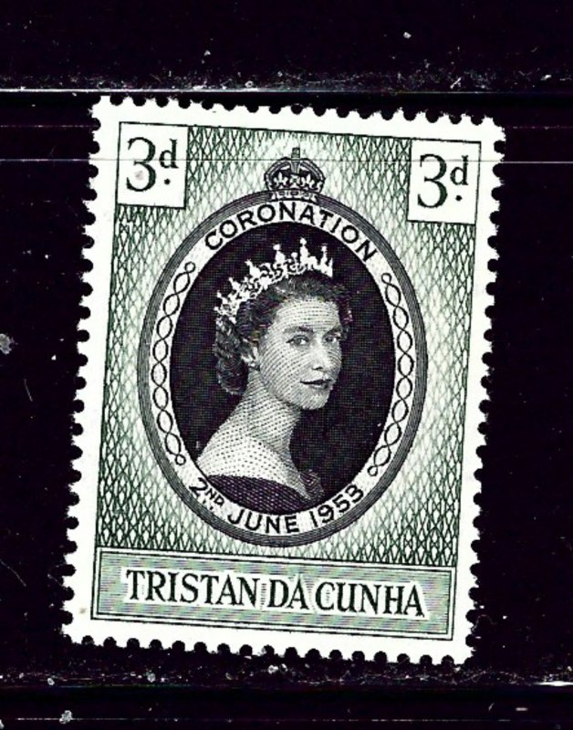 Tristan da Cunha 13 MH 1953 QEII Coronation