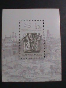 HUNGARY-1987-SC#3085-ONDIDIT/GENEROSVM-60TH ANNIVERSARY-STAMP DAY -MNH-S/S VF