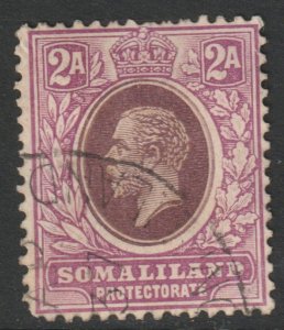 Somaliland Scott 66 - SG75, 1921 George V 2a used