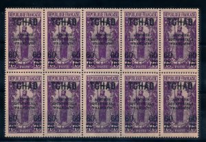 [HIP4760] Tchad 1924 good stamps very fine MNH (10x)