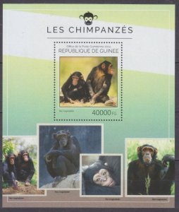 2014 Guinea 10601/B2415 Monkey - Chimpanzee 16,00 €