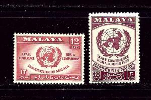 Malaya 85-86 MNH 1958 set