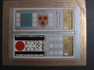 ​YEMEN-1972  OLYMPIC GAMES SAPPORO'72-CTO S/S VF WE SHIP TO WORLD WIDE