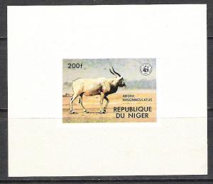 Niger #451 Endangered Species WWF Souvenir Sheet MNH