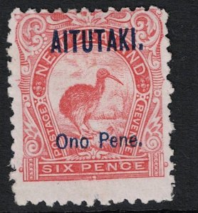 Aitutaki SC# 5 Mint Hinged / Hinge Rem - S17958