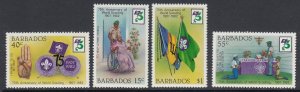 Barbados 589-92 Scouting mnh